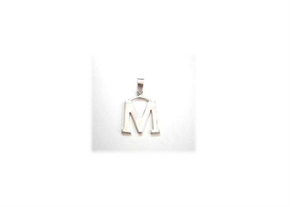 Rhodium Plated | Alphabet Pendants